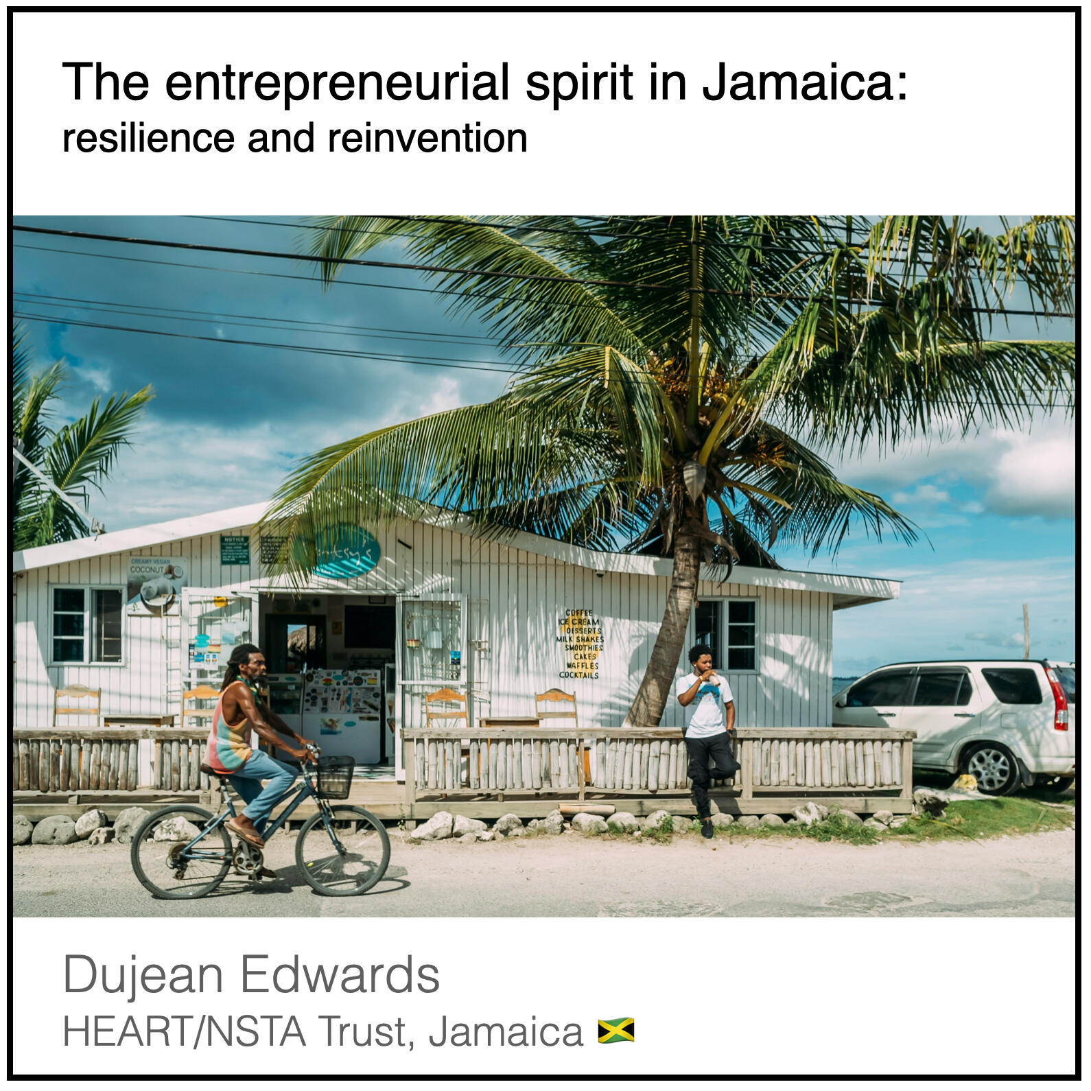 Express 9(2) Dujean Edwards Read or download the PDF with the title "The entrepreneurial spirit in Jamaica, resilience and reinvention" written by Dujean Edwards from HEART/NSTA Trust in Jamaica.