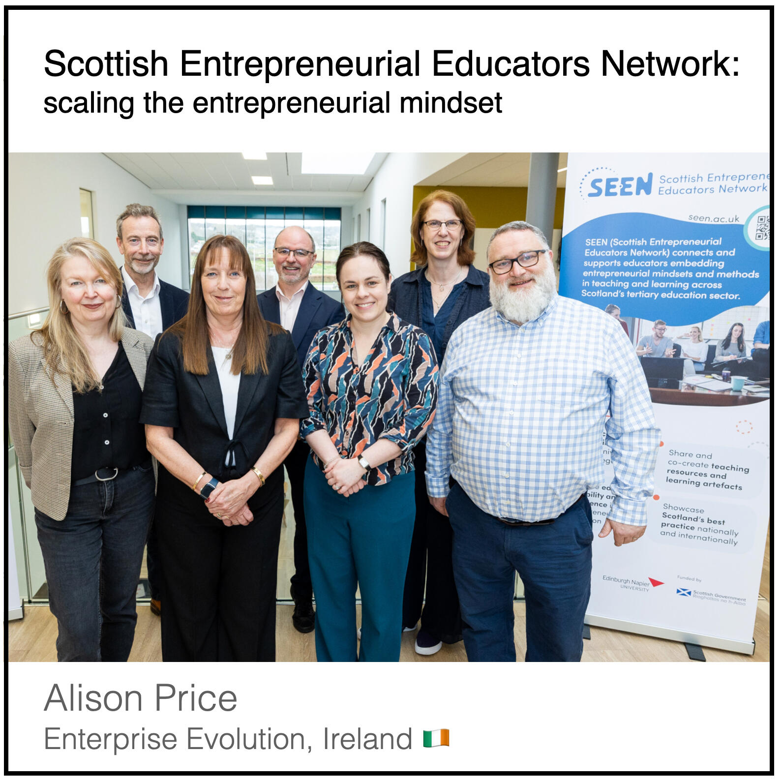 Express 9(2) Alison Price Read or download the PDF with the title "Scottish entrepreneurial educators network, scaling the entrepreneurial mindset" written by Alison Price from Enterprise Evolution in Ireland.